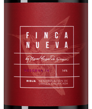 Вино Finca Nueva Reserva, (136427), красное сухое, 2014 г., 0.75 л, Финка Нуэва Ресерва цена 3990 рублей