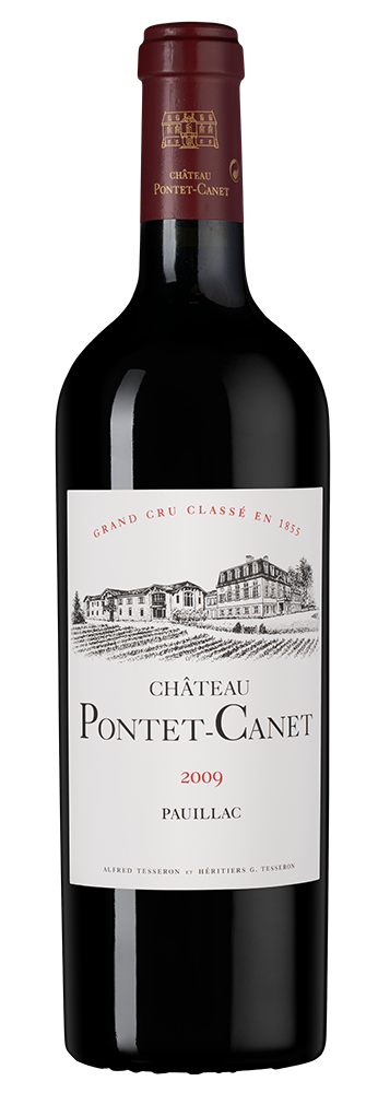 Вино Chateau Pontet-Canet Grand Cru Classe (Pauillac), 2009, (158200), Франция, Бордо, красное, сухое, 0.75 л, Шато Понте-Кане, цена 99990 рублей