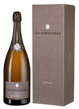 Шампанское Louis Roederer Brut Vintage, (127668), gift box в подарочной упаковке, белое брют, 2014 г., 1.5 л, Винтаж Брют цена 36490 рублей