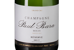 Шампанское и игристое вино Шардоне из Шампани Reserve Bouzy Grand Cru Brut