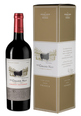 Вино Le Grand Noir Cabernet Sauvignon в подарочной упаковке, (119953), gift box в подарочной упаковке, красное полусухое, 2017 г., 0.75 л, Ле Гран Нуар Каберне Совиньон цена 1590 рублей