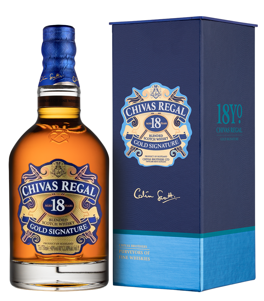 Виски Chivas Regal 18 Years Old в подарочной упаковке, (146960), Шотландия, 0.75 л, Чивас Ригал 18 Лет, цена 8990 рублей