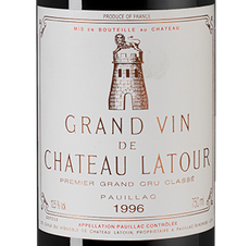 Вино Chateau Latour, (132981), красное сухое, 1996 г., 0.75 л, Шато Латур цена 256490 рублей