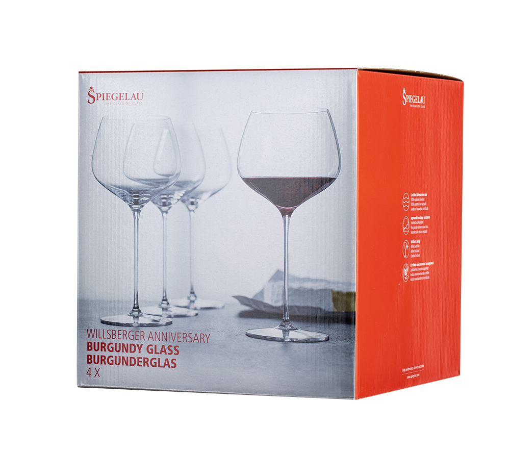 Набор из 4-х бокалов Spiegelau Willsberger Anniversary для вин Бургундии, 0.725л, (129658), Германия, хрустальное стекло, 0.725 л, Шпигелау Виллсбергер Бургундия (набор по 4), цена 9160 рублей