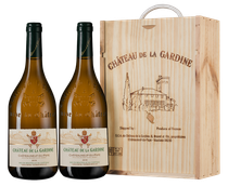 Белое вино Chateau de la Gardine в подарочном наборе