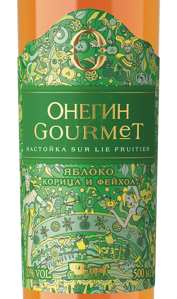Настойка ягодная сладкая Онегин Gourmet Яблоко в подарочной упаковке, 0.5л, (155910), Россия, 0.5 л, Онегин Gourmet "Яблоко", цена 1752 рублей
