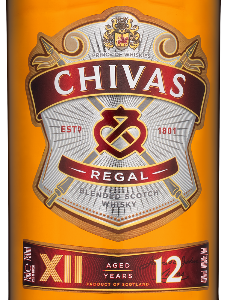 Виски Chivas Regal 12 Years Old, (154599), Шотландия, 0.7 л, Чивас Ригал 12 Лет, цена 2990 рублей