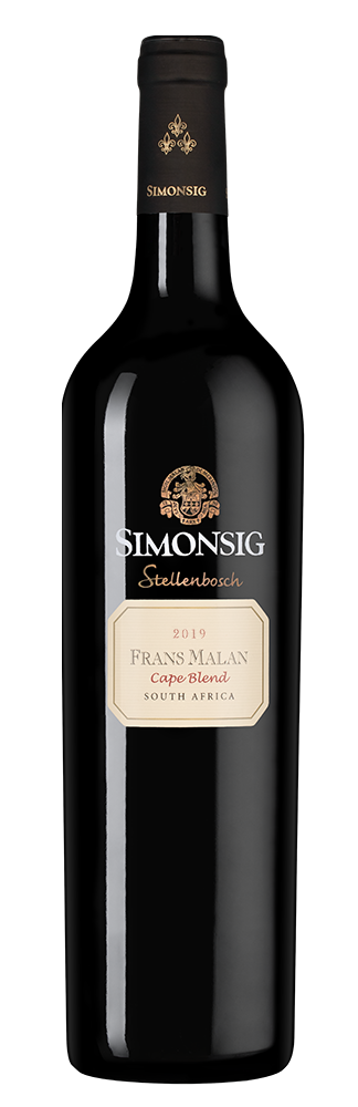 Вино Frans Malan, Simonsig, 2019, (144968), Южная Африка, Стелленбош, красное, сухое, 0.75 л, Франс Малан, цена 6990 рублей