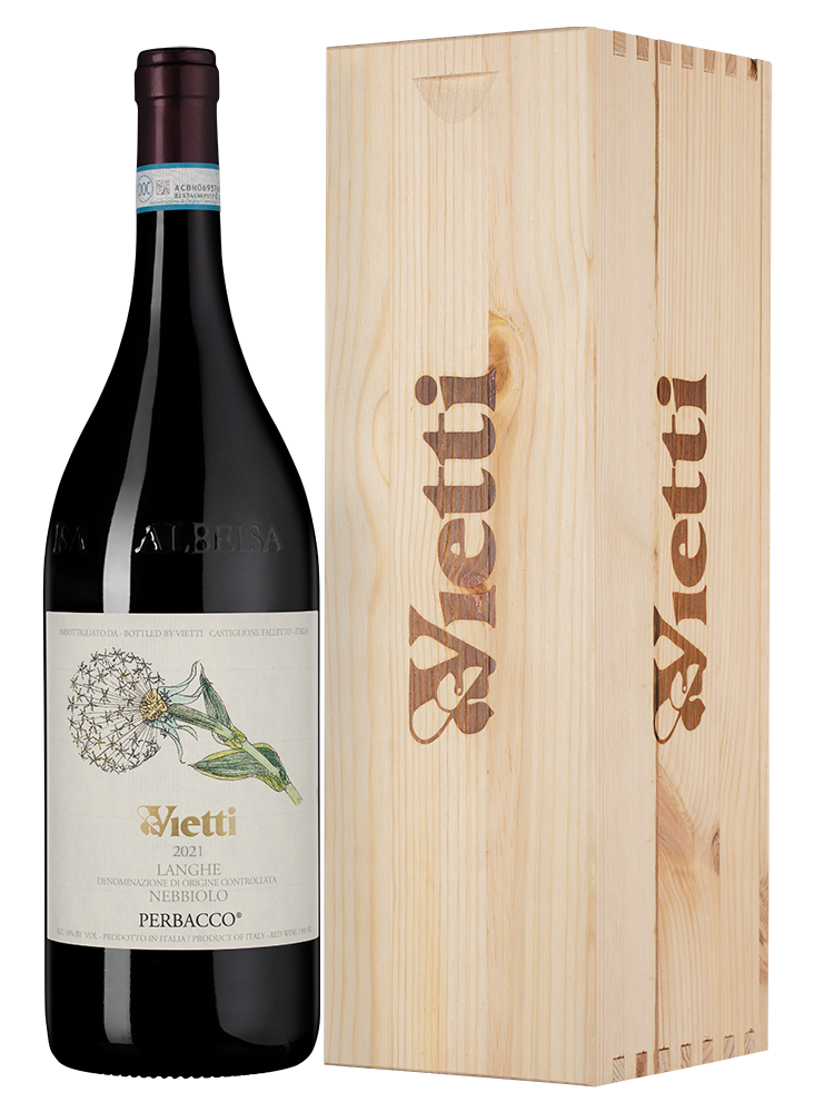 Вино Langhe Nebbiolo Perbacco в подарочной упаковке, Vietti, 2021, 1.5л, (149847), Италия, Пьемонт, красное, сухое, 1.5 л, Ланге Неббиоло Пербакко, цена 21490 рублей