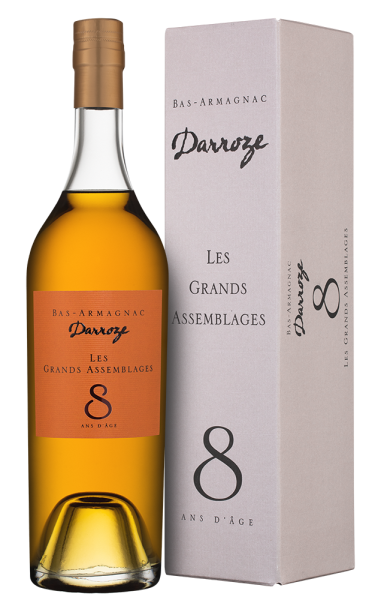 Арманьяк Les Grands Assemblages 8 Ans d'Age Bas-Armagnac в подарочной упаковке, Darroze