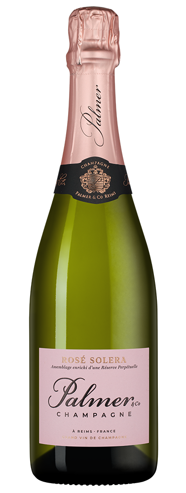 Шампанское Rose Solera, Palmer & Co, (153667), Франция, Шампань, розовое, брют, 0.75 л, Розе Солера, цена 18490 рублей
