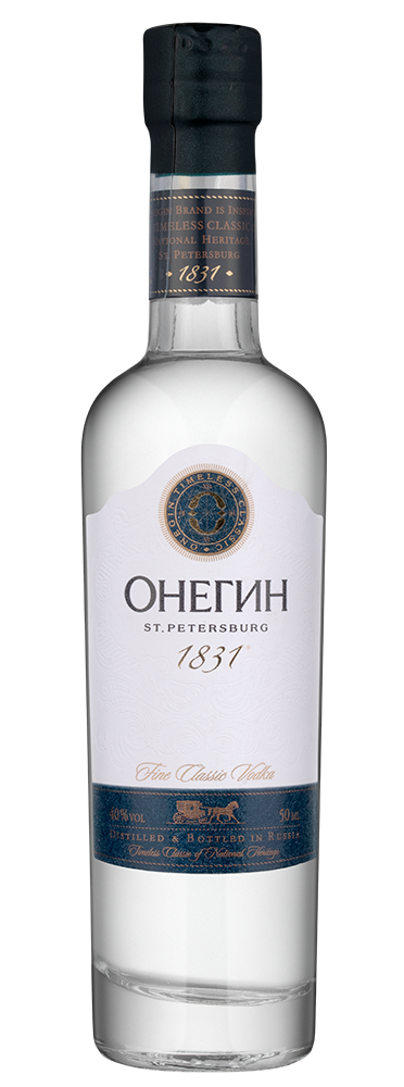 Водка Онегин, 0.05л, (124961), Россия, 0.05 л, Онегин, цена 340 рублей