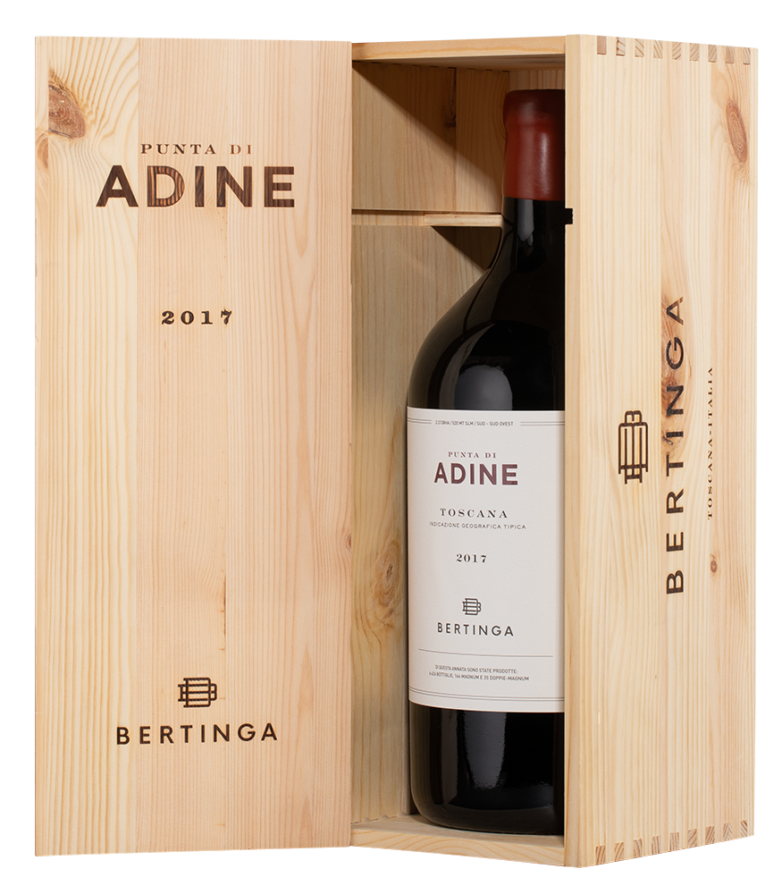 Вино Punta di Adine в подарочной упаковке, Bertinga, 2017, 3л, (146909), Италия, Тоскана, красное, сухое, 3 л, Пунта ди Адине, цена 109990 рублей