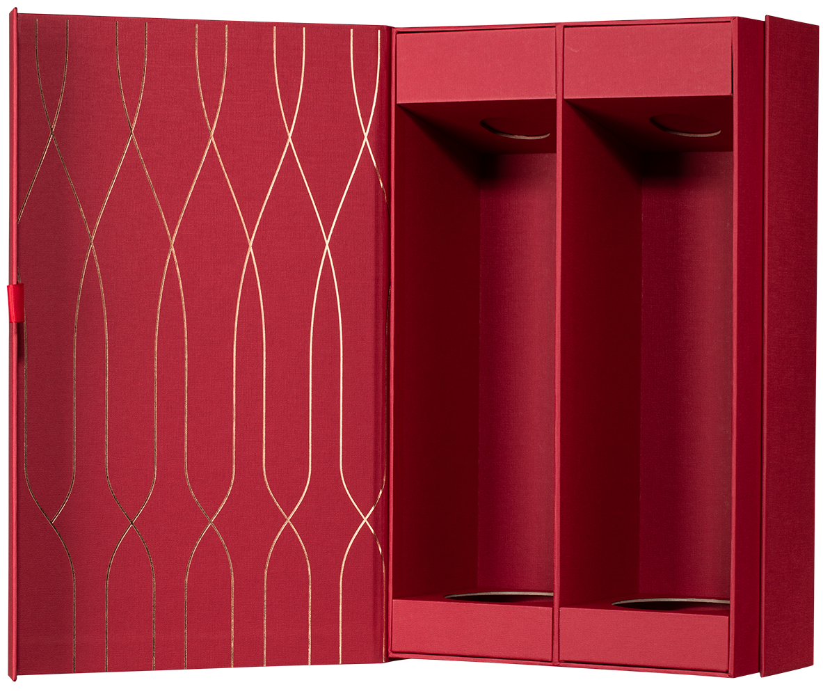 Подарочная коробка для 2-ух бутылок, (159751), Россия, Подарочная коробка для двух бутылок, цена 2490 рублей