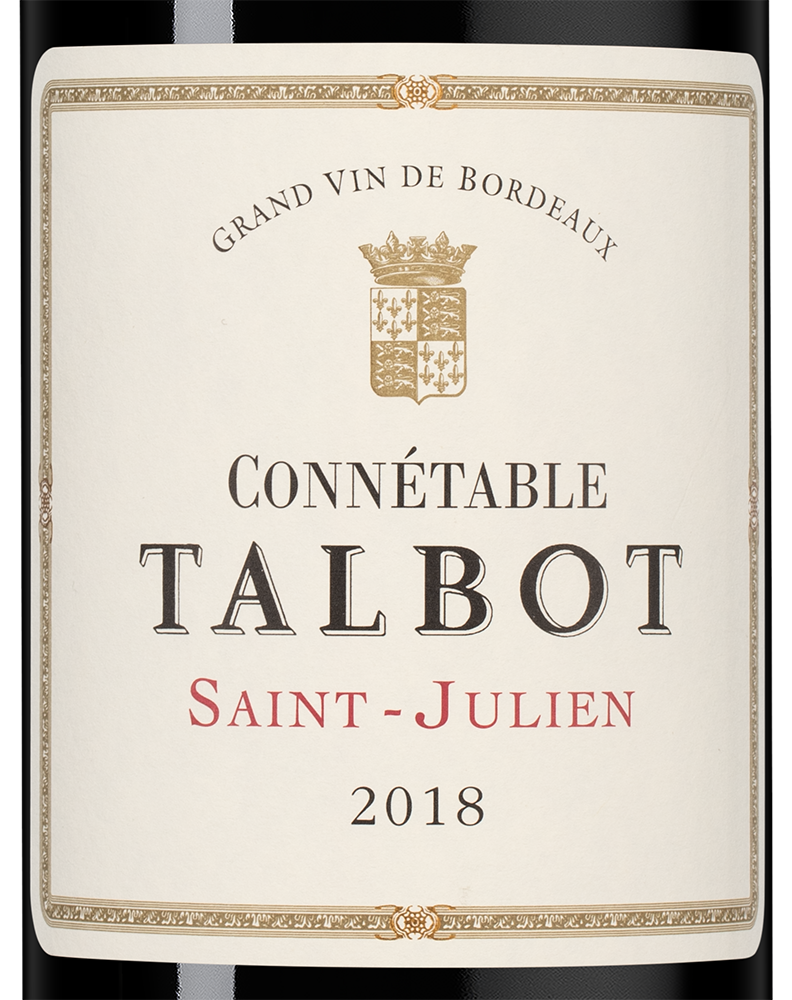 Вино Connetable Talbot (Saint-Julien), Chateau Talbot, 2018, (148152), Франция, Бордо, красное, сухое, 0.75 л, Конетабль Тальбо, цена 10990 рублей