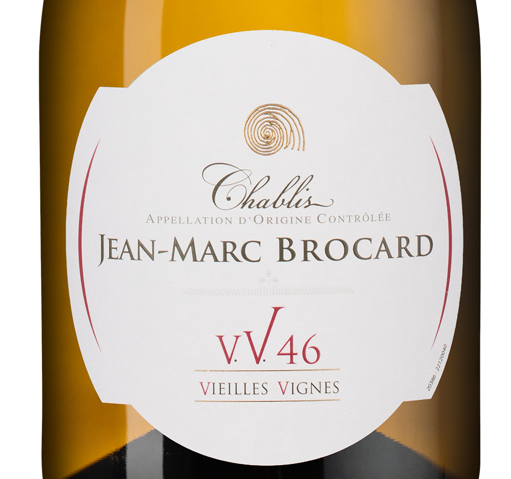 Вино Chablis Vieilles Vignes 1946, Jean-Marc Brocard (Domaine Sainte-Claire), 2024, (158388), Франция, Бургундия, белое, сухое, 0.75 л, Шабли Вьей Винь 1946, цена 9990 рублей