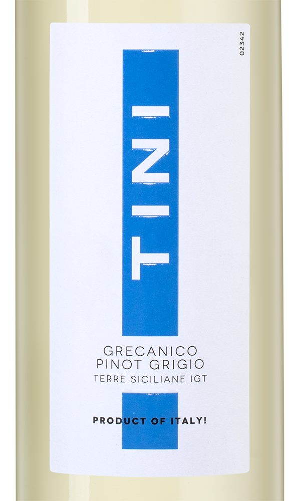 Вино Tini Grecanico Pinot Grigio Sicilia, Caviro, (158131), Италия, Сицилия, белое, полусухое, 0.75 л, Тини Греканико Пино Гриджио Сичилия, цена 1590 рублей
