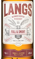 Виски Langs Full and Smoky, (129784), Купажированный, Шотландия, 0.7 л, Лэнгс Фул энд Смоуки цена 3490 рублей