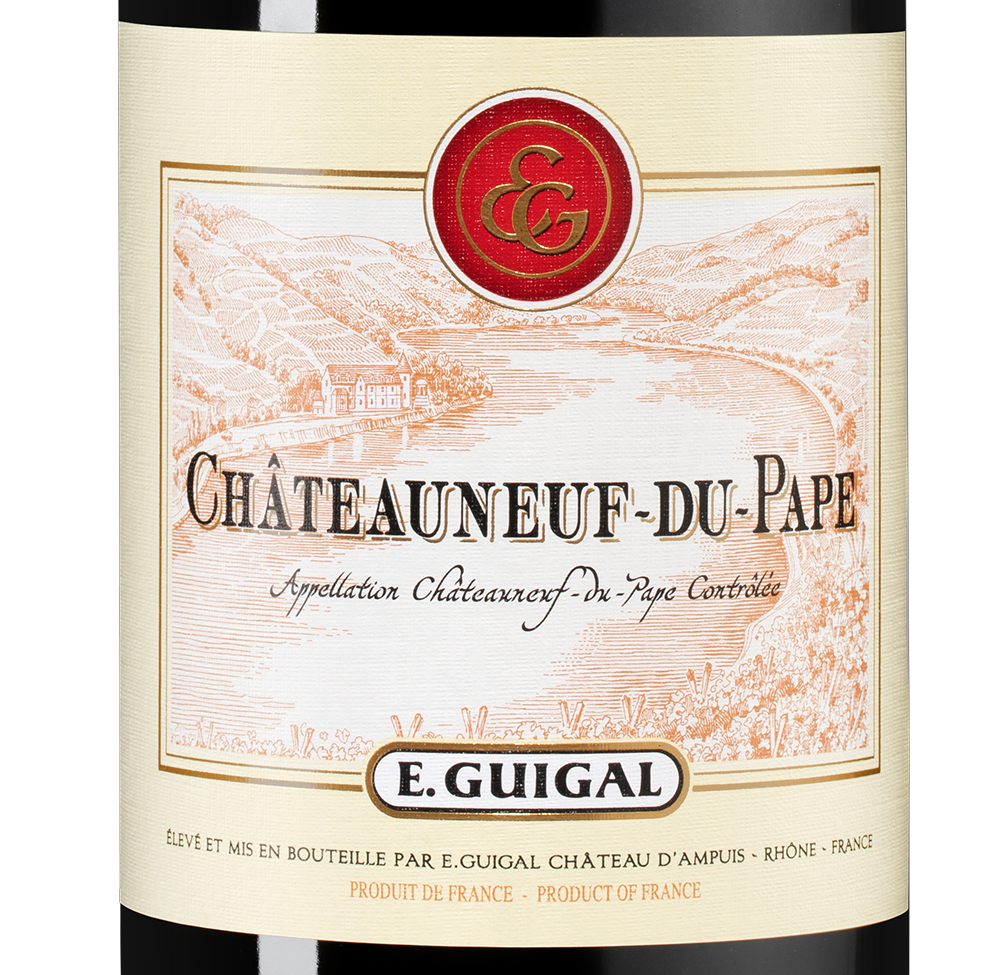 Вино Chateauneuf-du-Pape Rouge, Guigal, 2017, (135343), Франция, Долина Роны, красное, сухое, 0.75 л, Шатонёф-дю-Пап Руж, цена 12990 рублей