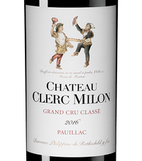 Вино Chateau Clerc Milon (Pauillac), (151242), красное сухое, 2016, 0.75 л, Шато Клер Милон цена 24990 рублей