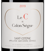 Красное вино из Бордо (Франция) Le C de Calon Segur