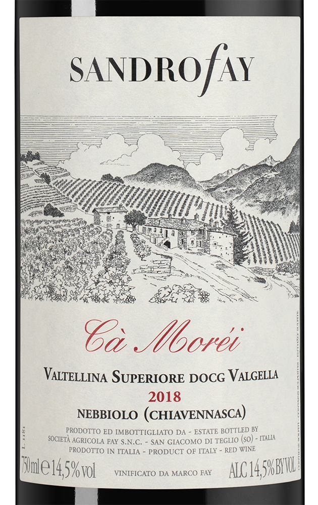 Вино Ca Morei, Sandro Fay, 2018, (137768), Италия, Ломбардия, красное, сухое, 0.75 л, Ка Морей, цена 10490 рублей