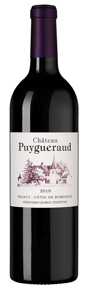 Вино Chateau Puygueraud, 2019, (154162), Франция, Бордо, красное, сухое, 0.75 л, Шато Пюигеро, цена 5990 рублей