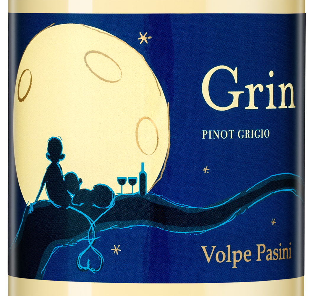 Вино Grin Pinot Grigio, Volpe Pasini, 2020, (132902), Италия, Фриули-Венеция-Джулия, белое, сухое, 0.75 л, Грин Пино Гриджо, цена 3490 рублей