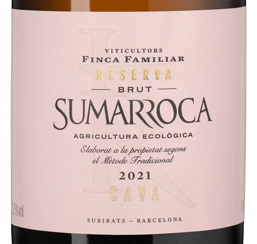 Игристое вино Sumarroca Brut Rose, Bodegues Sumarroca, 2021, (143053), Испания, Каталония, розовое, брют, 0.75 л, Сумаррока Брют Розе, цена 3490 рублей