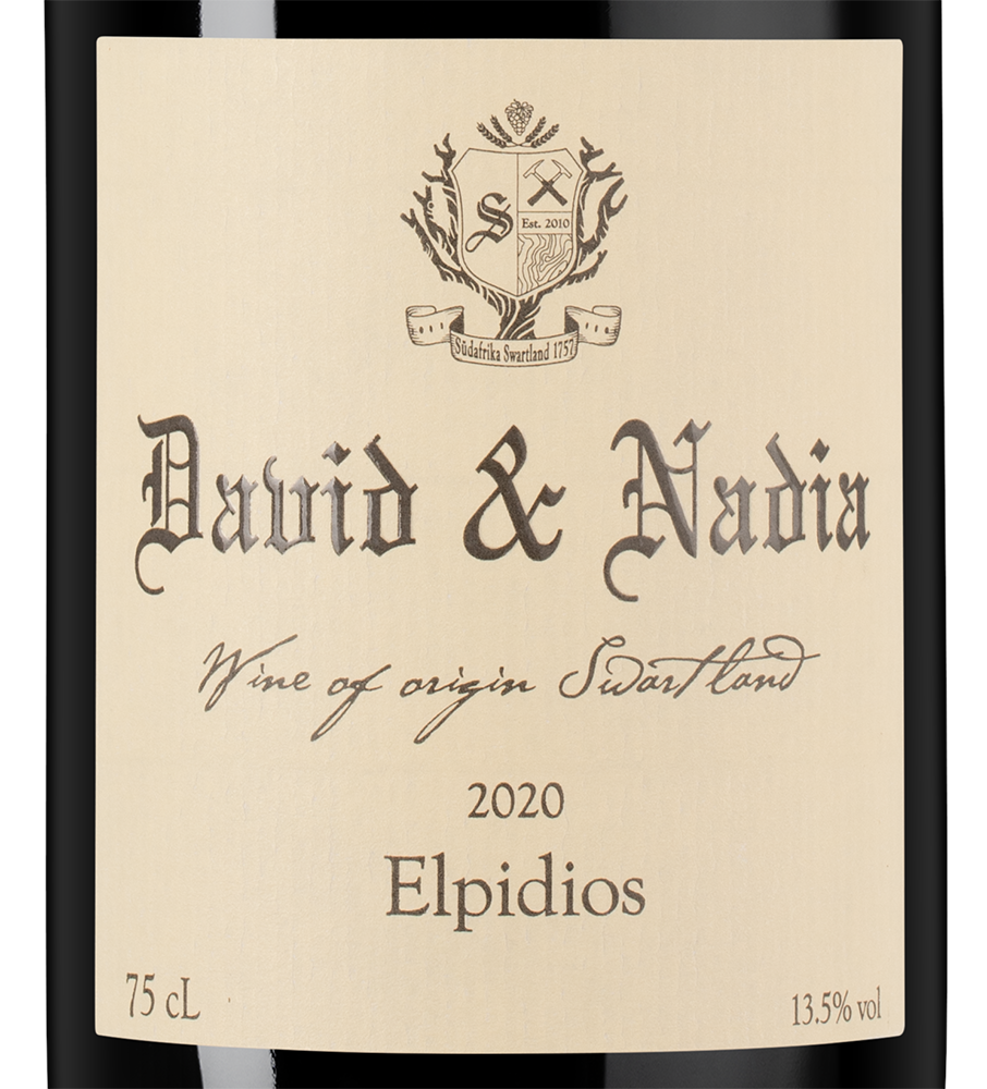Вино Elpidios, David & Nadia, 2020, (141103), Южная Африка, Свортленд, красное, сухое, 0.75 л, Эльпидиос, цена 7990 рублей