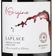 Вино Aydie l'Origine, (117511), красное сухое, 2017 г., 0.75 л, Эди л'Орижин цена 3240 рублей