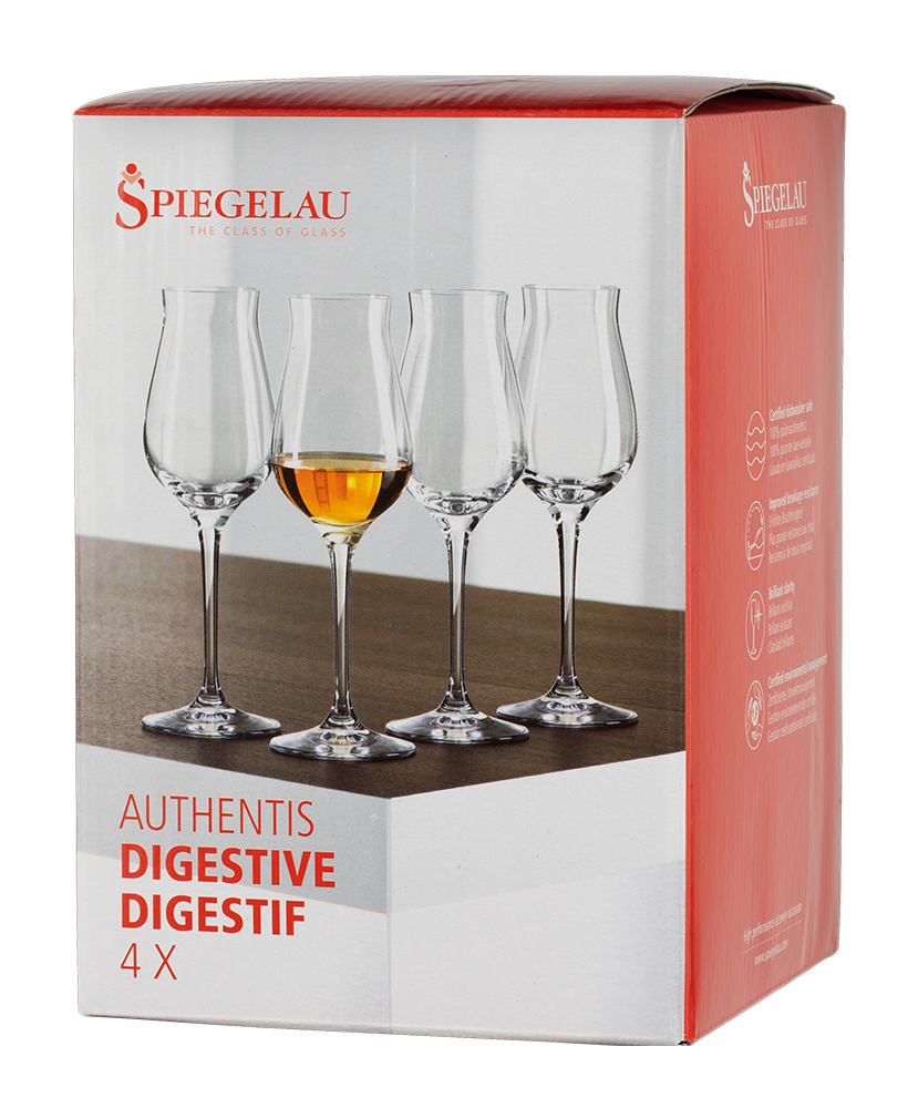 Набор из 4-х бокалов Spiegelau Authentis для дижестива, 0.17л, (129382), Германия, хрустальное стекло, 0.17 л, Шпигелау Аутентис Дижестив (набор по 4), цена 6760 рублей