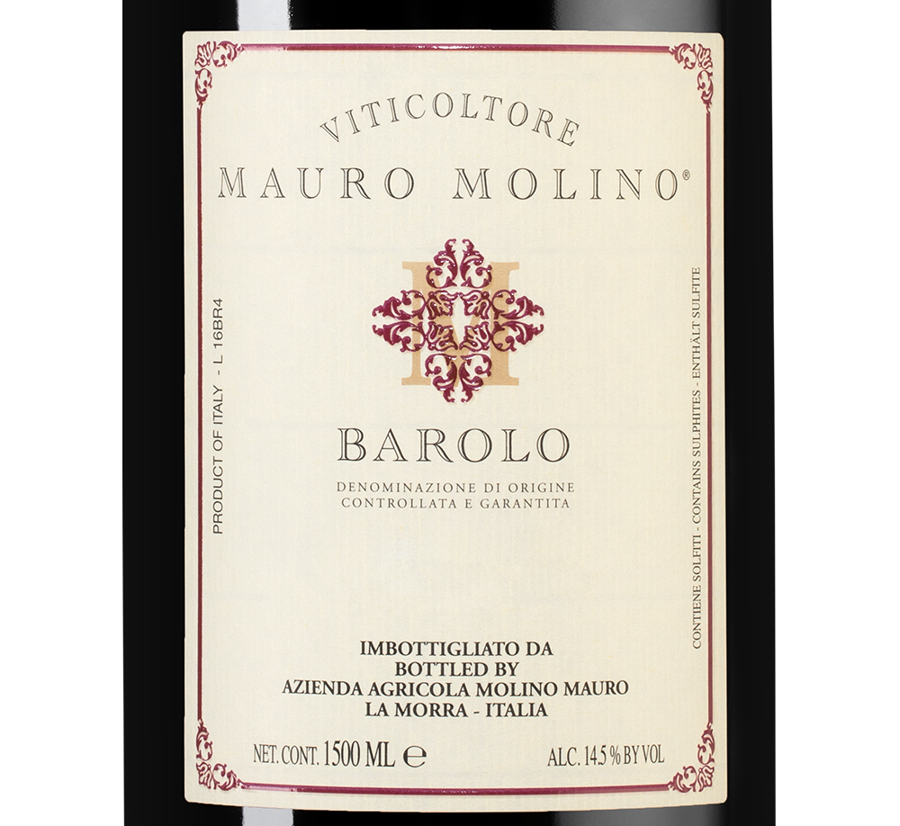 Вино Barolo в подарочной упаковке, Mauro Molino, 2020, 1.5л, (148302), Италия, Пьемонт, красное, сухое, 1.5 л, Бароло, цена 27490 рублей