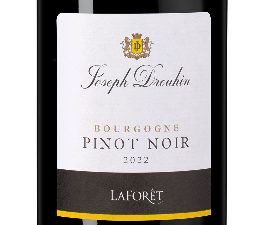 Вино Bourgogne Pinot Noir Laforet, Joseph Drouhin, 2022, (153336), Франция, Бургундия, красное, сухое, 0.75 л, Бургонь Пино Нуар Лафоре, цена 6990 рублей