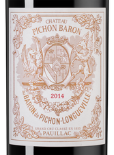 Вино Chateau Pichon Baron, (98610), красное сухое, 2014 г., 0.75 л, Шато Пишон Барон цена 39990 рублей