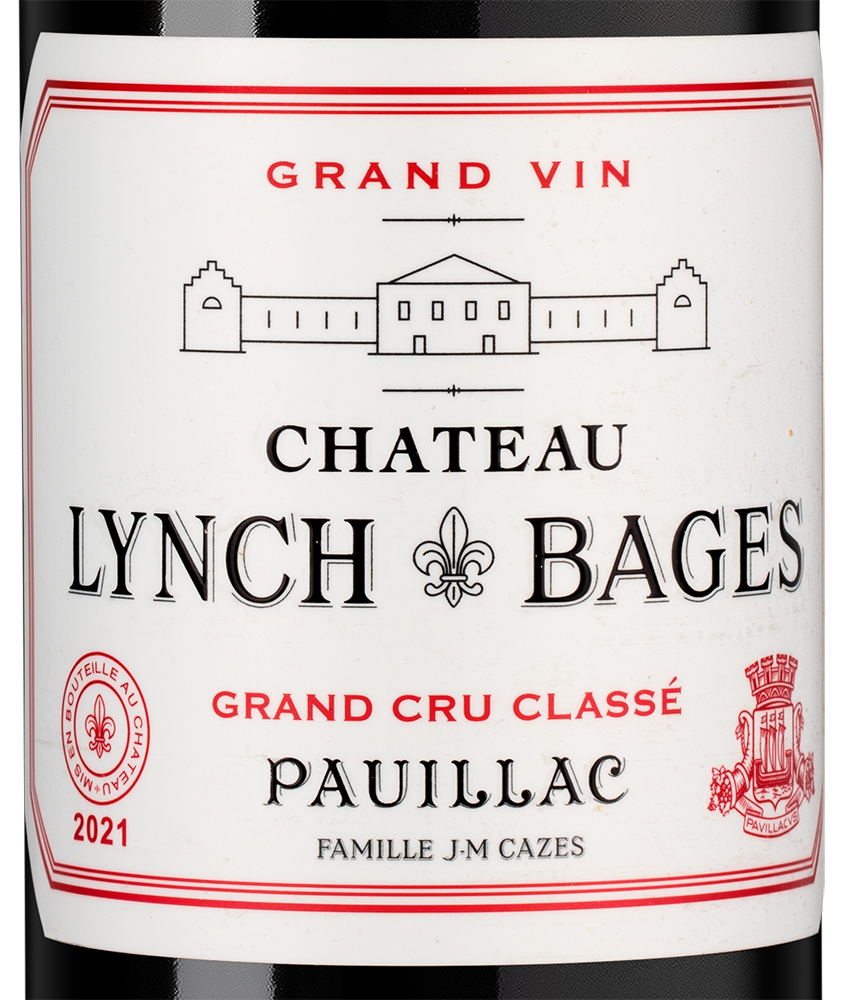 Вино Chateau Lynch-Bages (Pauillac), 2021, (141465), Франция, Бордо, красное, сухое, 0.75 л, Шато Линч-Баж, цена 42490 рублей