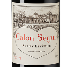 Вино Chateau Calon Segur, (116709), красное сухое, 2009 г., 0.75 л, Шато Калон Сегюр цена 41390 рублей