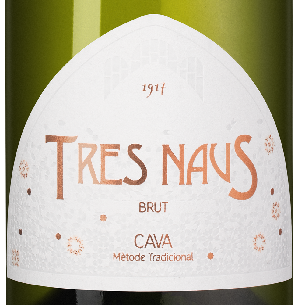 Игристое вино Tres Naus Brut, Cellers Domenys, (158910), Испания, Каталония, белое, брют, 0.75 л, Кава Трес Наус Брют, цена 1743 рублей