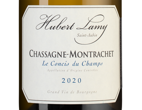 Вино Chassagne-Montrachet Les Concis du Champs, (144869), белое сухое, 2020 г., 0.75 л, Шассань-Монраше Ле Конси дю Шам цена 26490 рублей