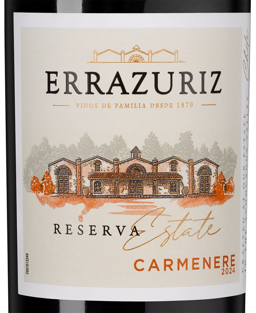 Вино Carmenere Estate Series, Errazuriz, 2024, (154684), Чили, Аконкагуа, красное, сухое, 0.75 л, Карменер Эстейт Сериез, цена 2490 рублей