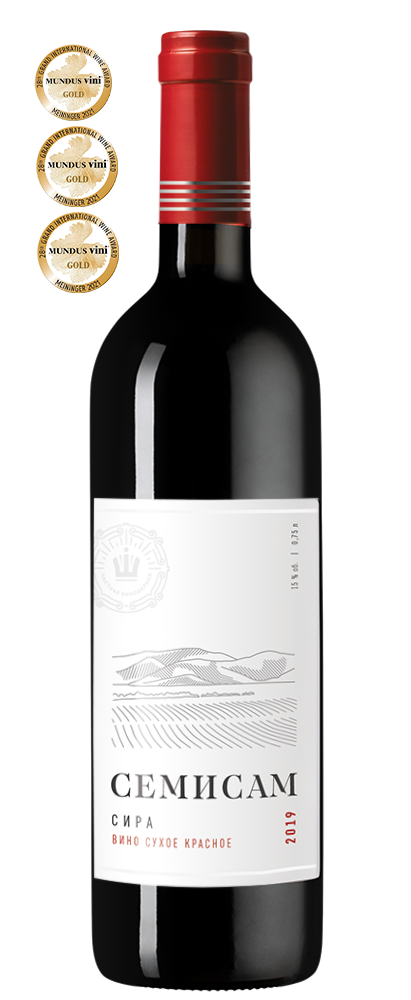 Вино Семисам Сира, Шумринка, 2019, (137554), Россия, Кубань, красное, сухое, 0.75 л, Семисам Сира, цена 1240 рублей