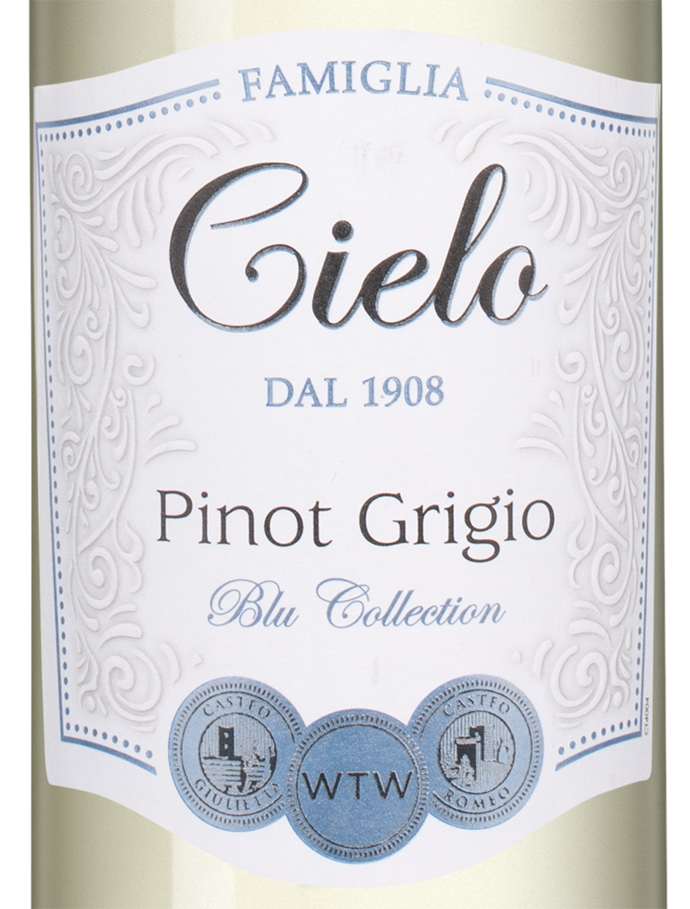 Вино Pinot Grigio, Cielo, 2023, 0.187л, (149668), Италия, Венето, белое, полусухое, 0.187 л, Пино Гриджо, цена 670 рублей