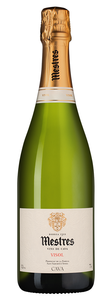 Игристое вино Cava Mestres Visol Brut, 2018, (155740), Испания, Каталония, белое, экстра брют, 0.75 л, Кава Местрес Бизол Брют, цена 9990 рублей