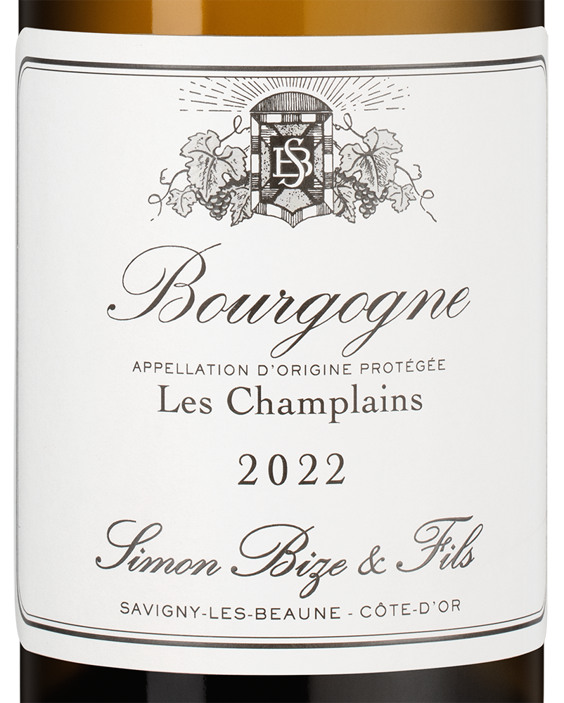 Вино Bourgogne les Champlains, Simon Bize & Fils, 2022, (155051), Франция, Бургундия, белое, сухое, 0.75 л, Бургонь ле Шамплэн, цена 11490 рублей