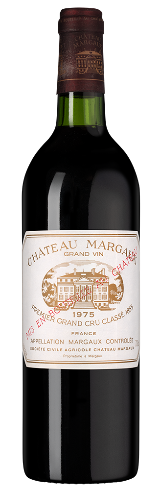 Вино Chateau Margaux, 1975, 0.73л, (155639), Франция, Бордо, красное, сухое, 0.73 л, Шато Марго, цена 299990 рублей