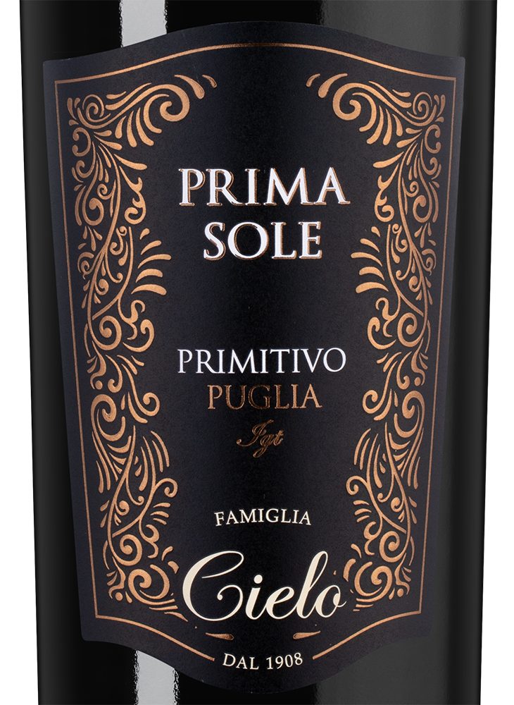 Вино Primasole Primitivo, Cielo, 2024, (158239), Италия, Апулия, красное, полусухое, 0.75 л, Примасоле Примитиво, цена 1790 рублей