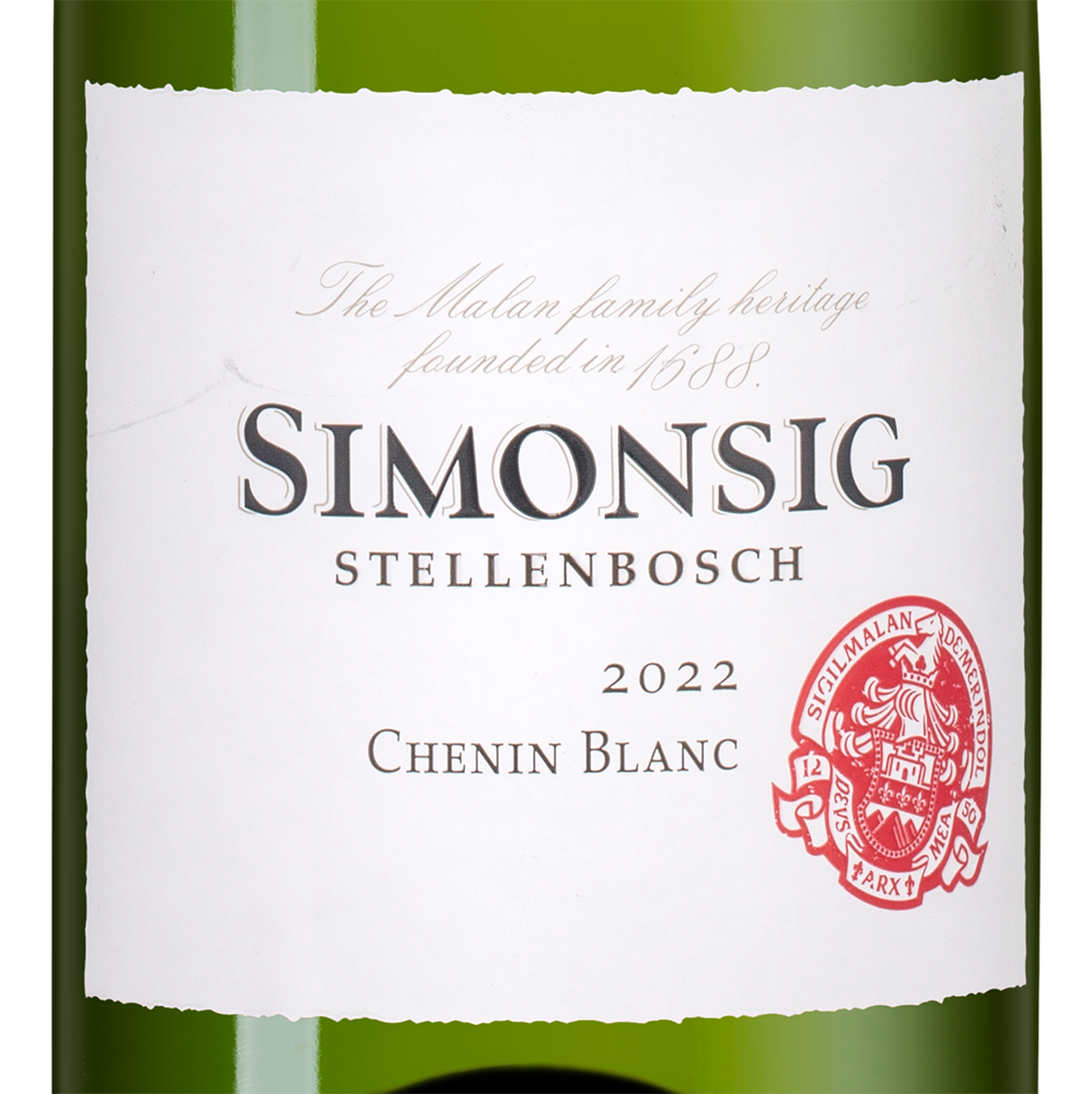 Вино Chenin Blanc, Simonsig, 2022, (141061), Южная Африка, Стелленбош, белое, сухое, 0.75 л, Шенен Блан, цена 1990 рублей