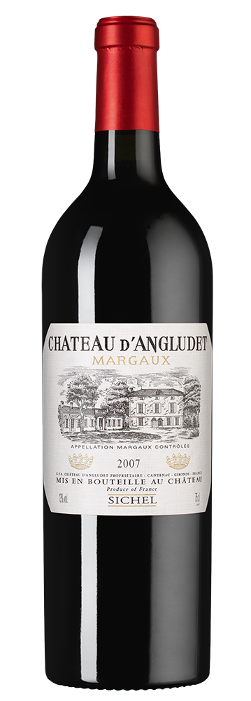 Вино Chateau Angludet (Margaux), 2007, (130775), Франция, Бордо, красное, сухое, 0.75 л, Шато д'Англюде, цена 17490 рублей