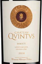 Вино Chateau Quintus (Saint-Emilion Grand Cru), (128047), красное сухое, 2014 г., 0.75 л, Шато Кинтюс цена 26190 рублей