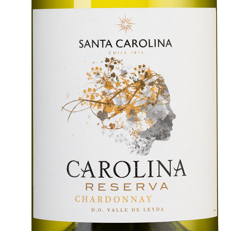 Вино Carolina Reserva Chardonnay, Santa Carolina, 2025, (158293), Чили, Центральная Долина, белое, сухое, 0.75 л, Каролина Ресерва Шардоне, цена 1192 рублей